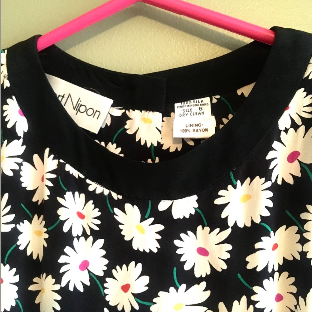 Vintage 80's Alfred Nipon Daisy Dress